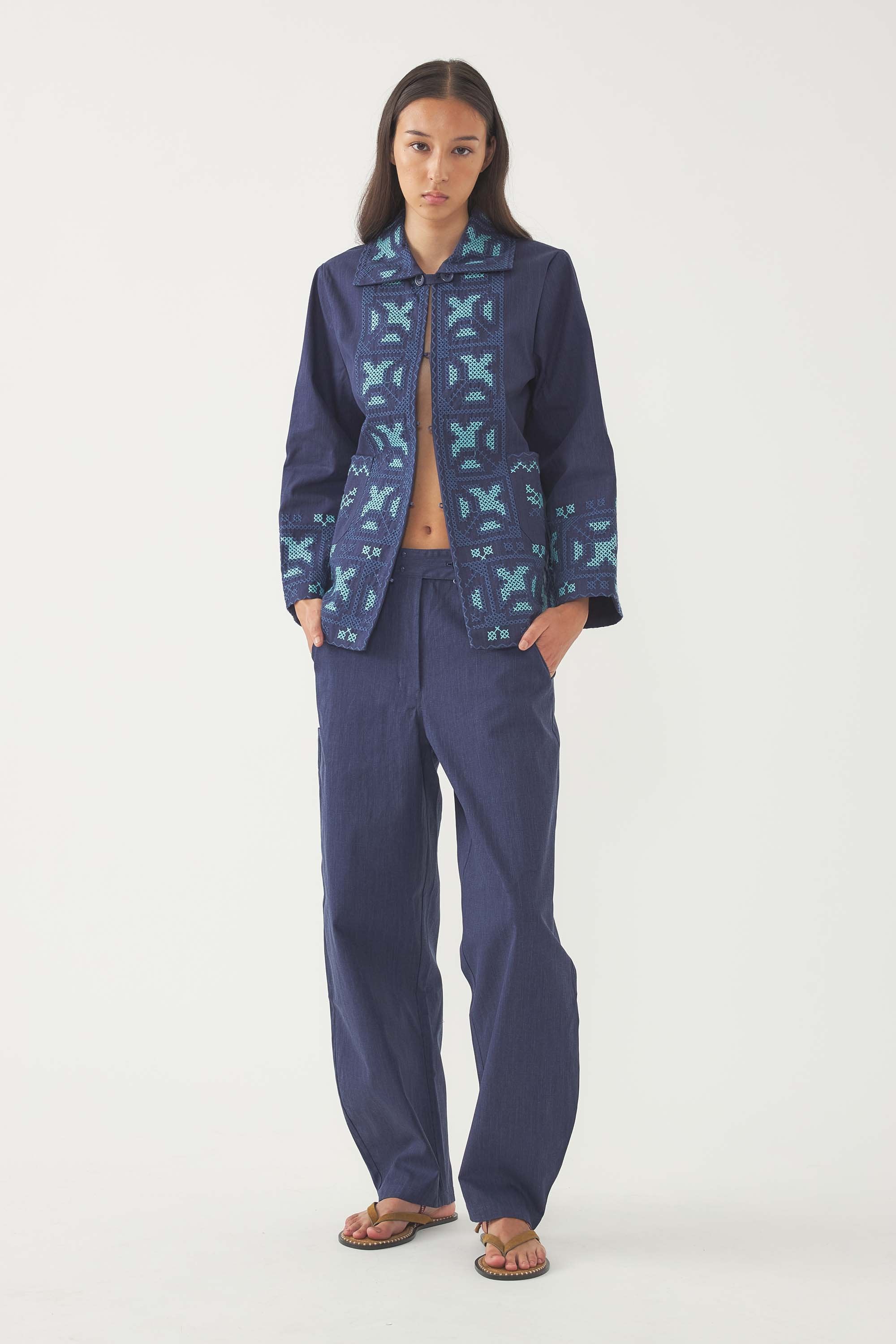 Pantalón bordado Berenice