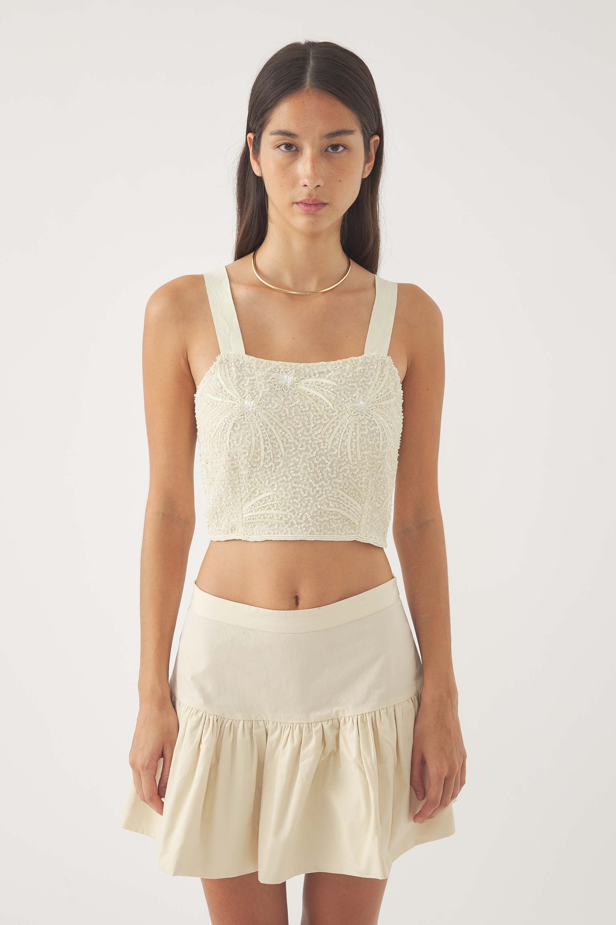 Top con paillettes Mahata