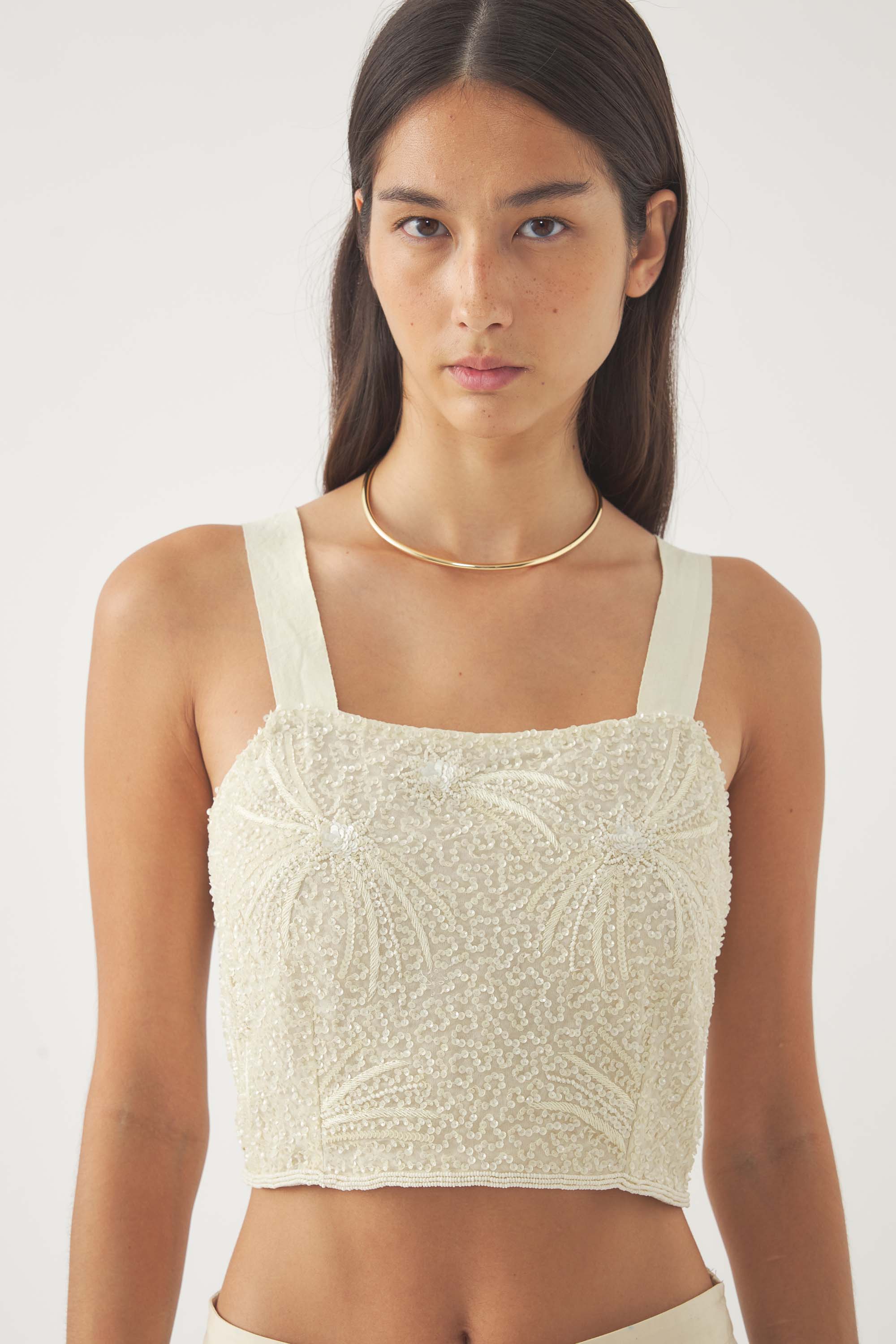 Top con paillettes Mahata