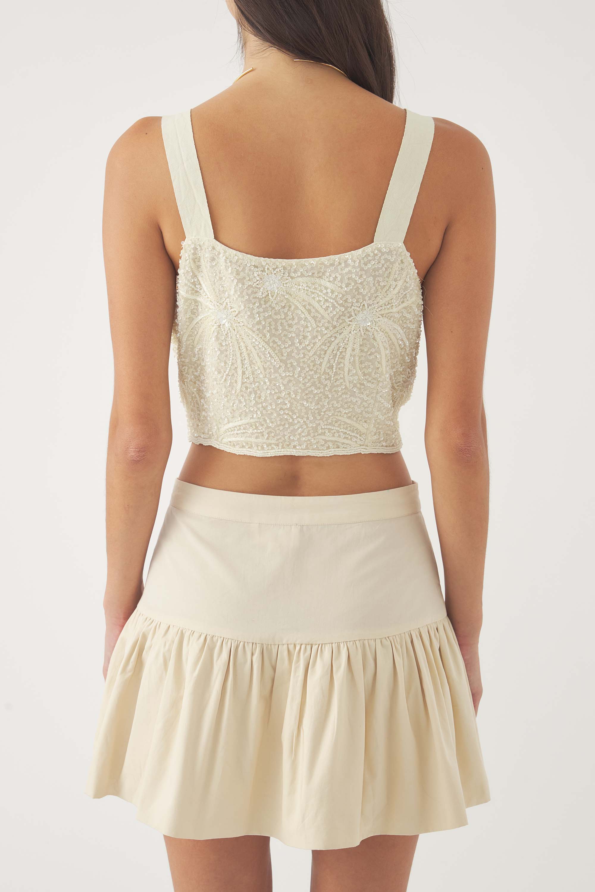 Top con paillettes Mahata