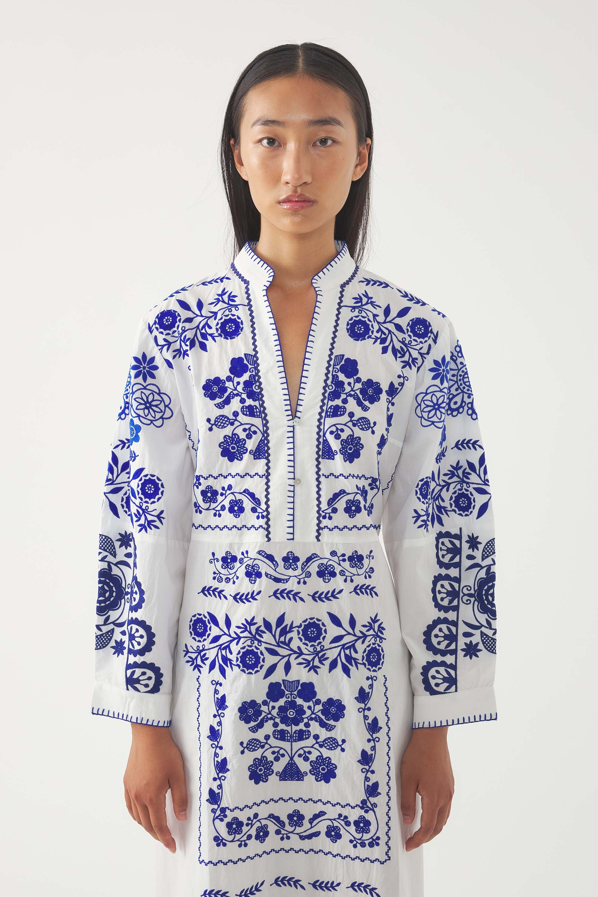 Embroidered Maxi Dress Mamie
