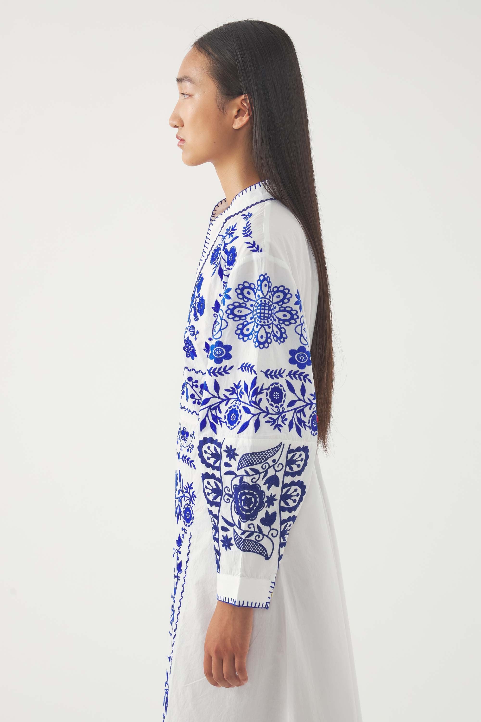 Embroidered Maxi Dress Mamie