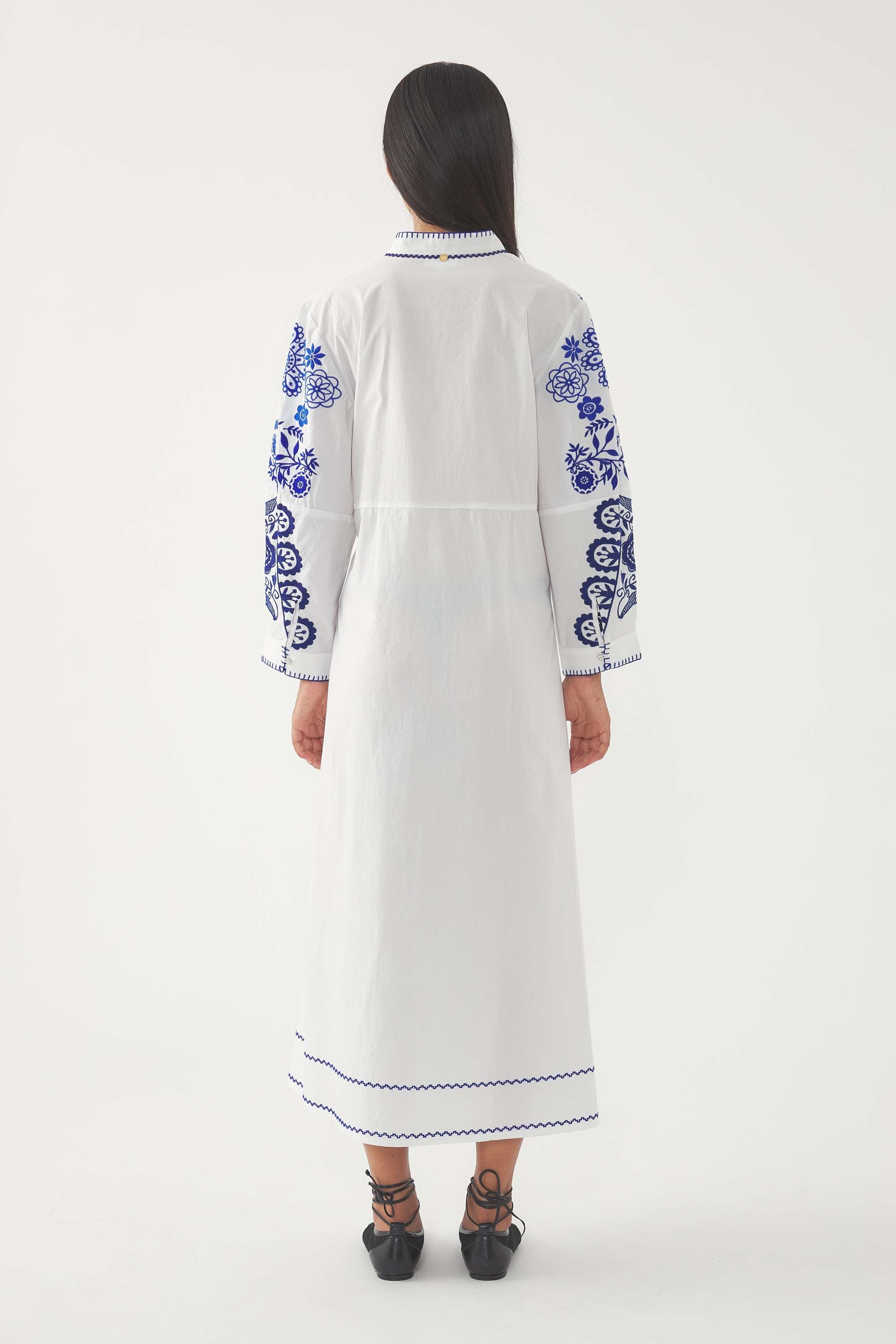 Embroidered Maxi Dress Mamie
