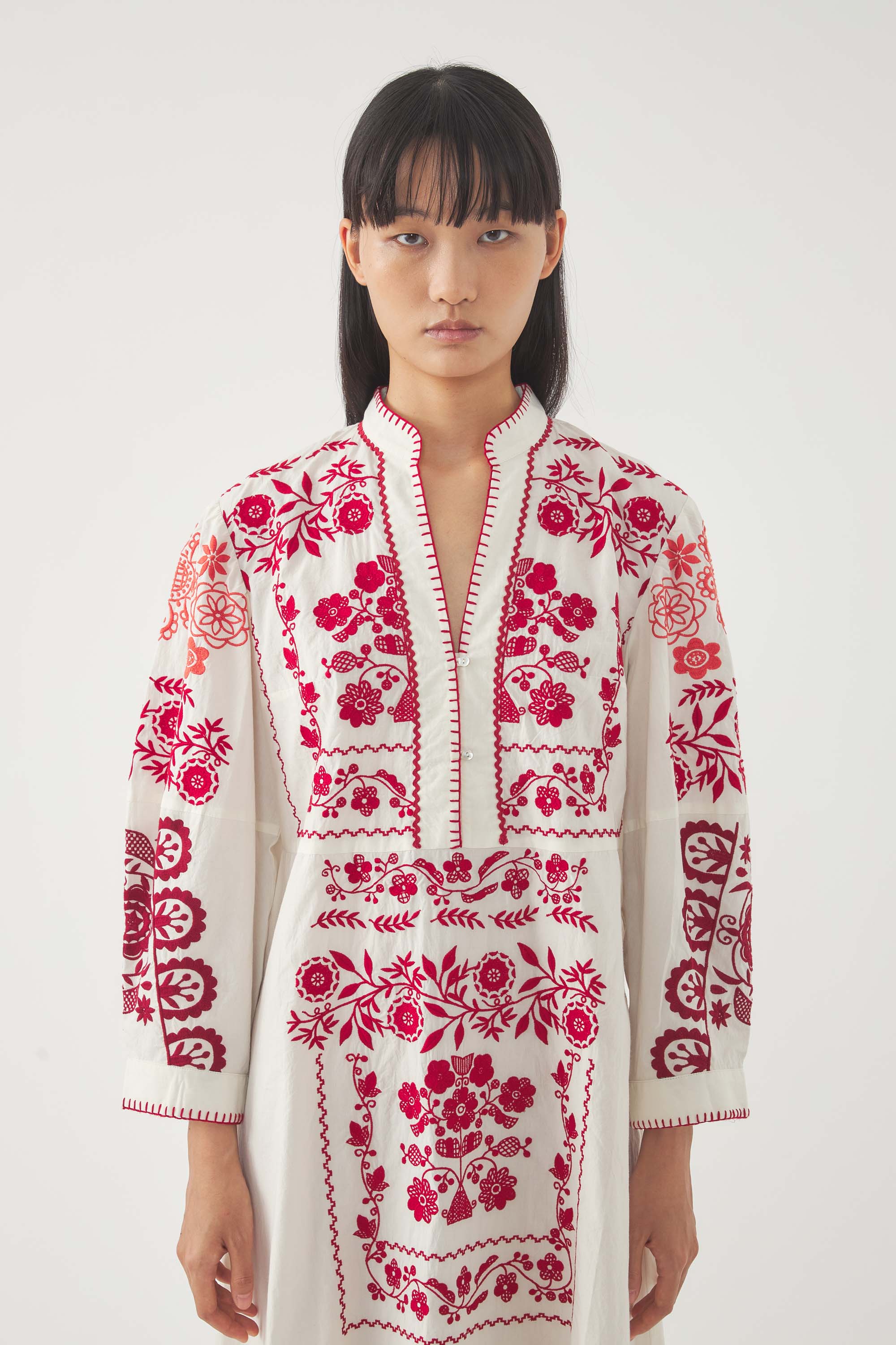 Embroidered Maxi Dress Mamie