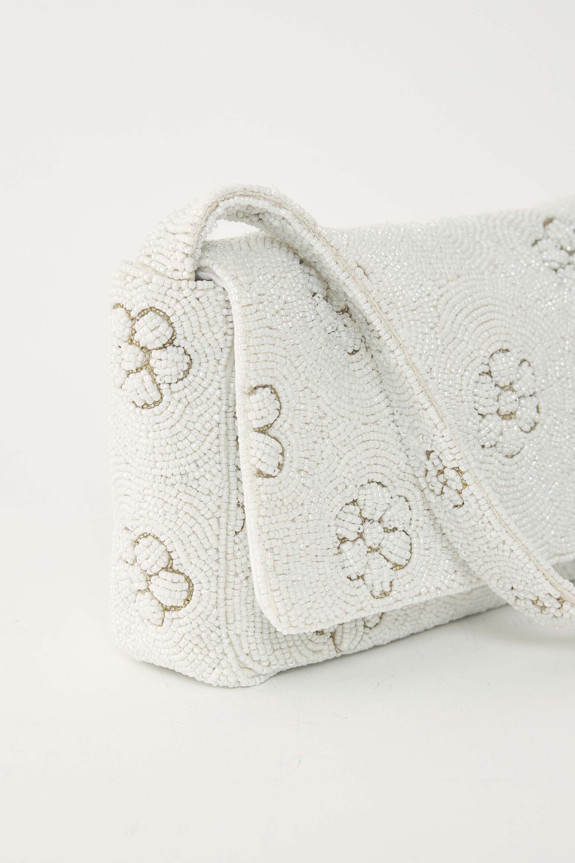 Borsa baguette ricamata Marguerite