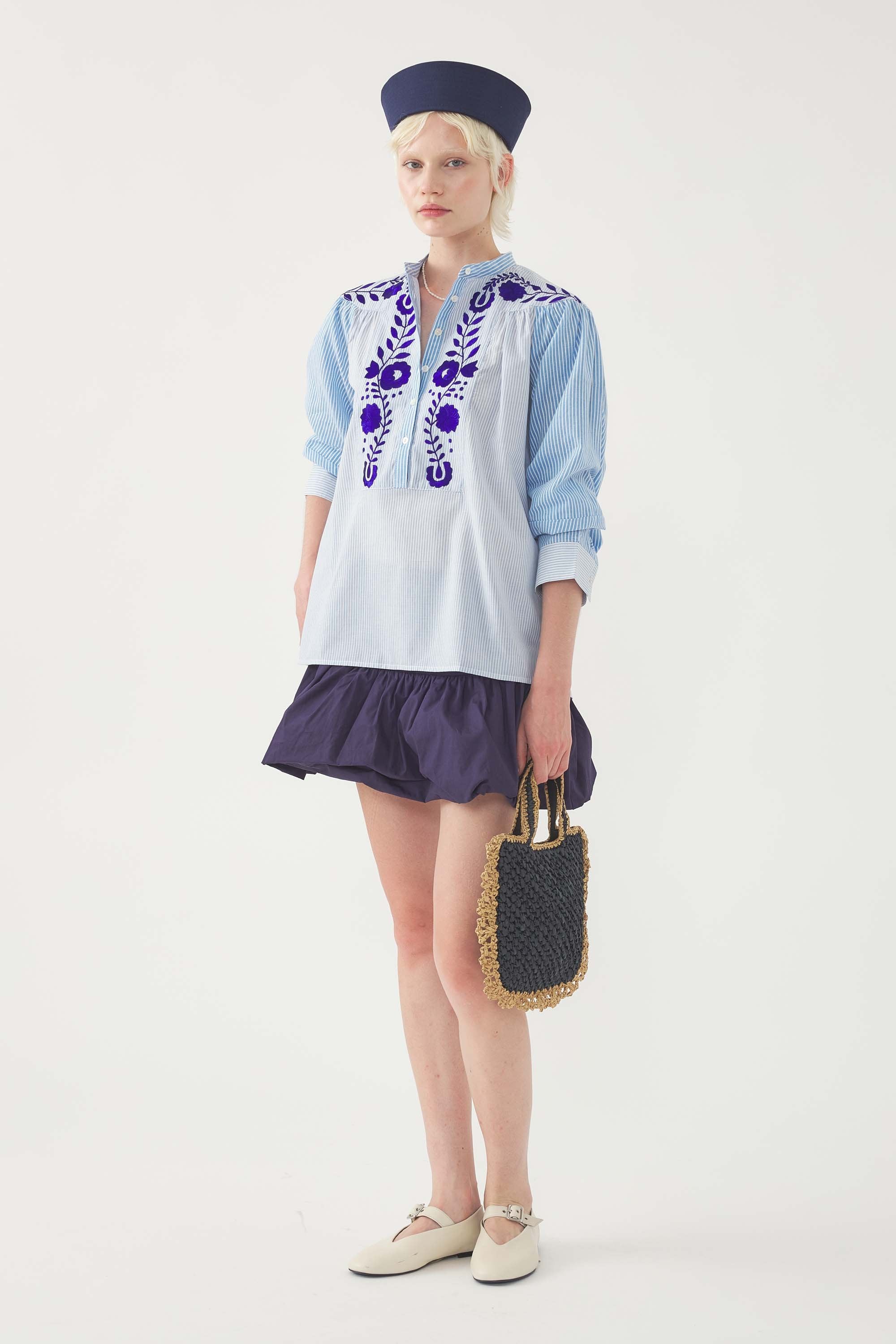 Bestickte Bluse Tamir