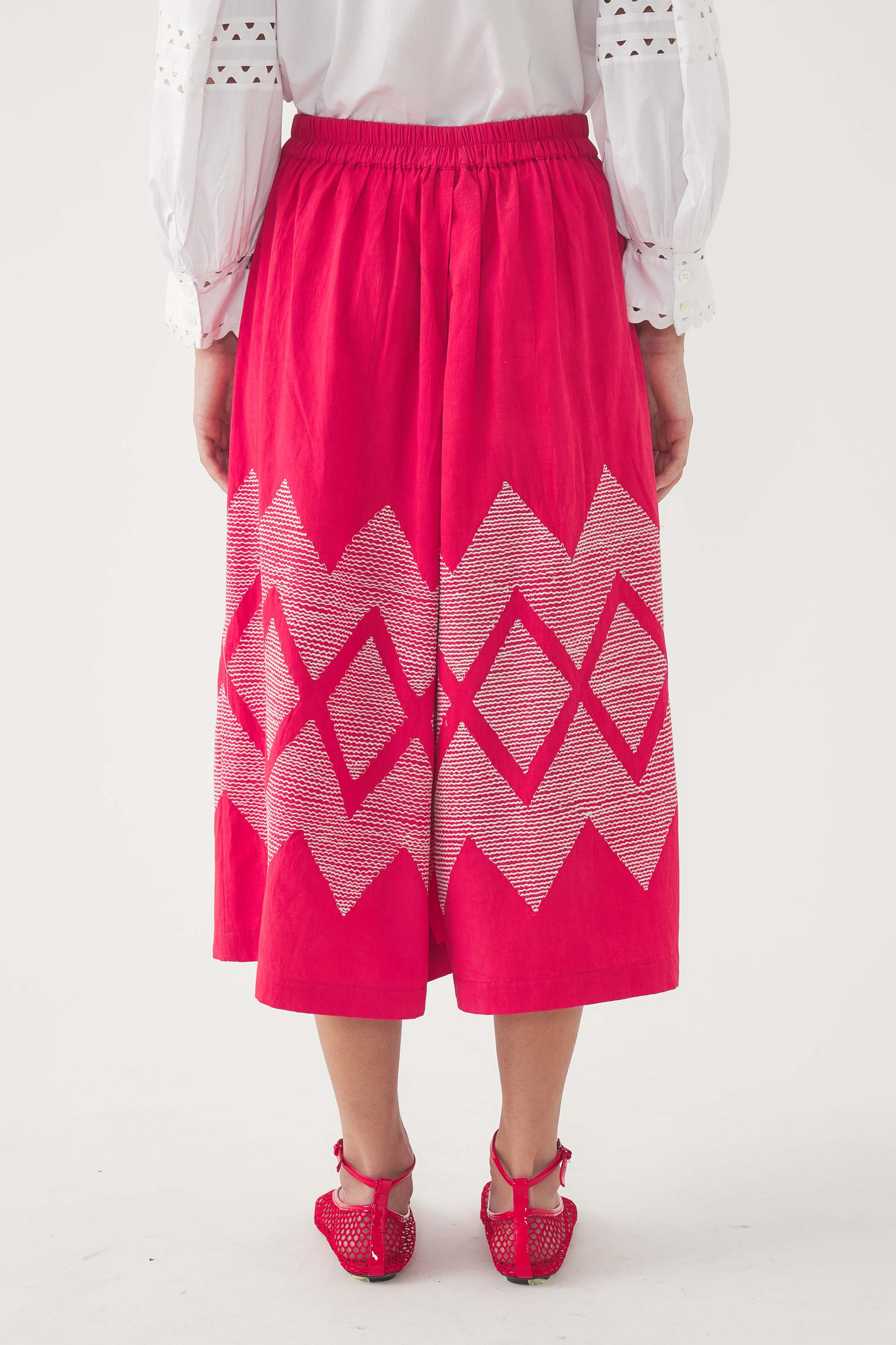 Falda pantalón bordada Tolede