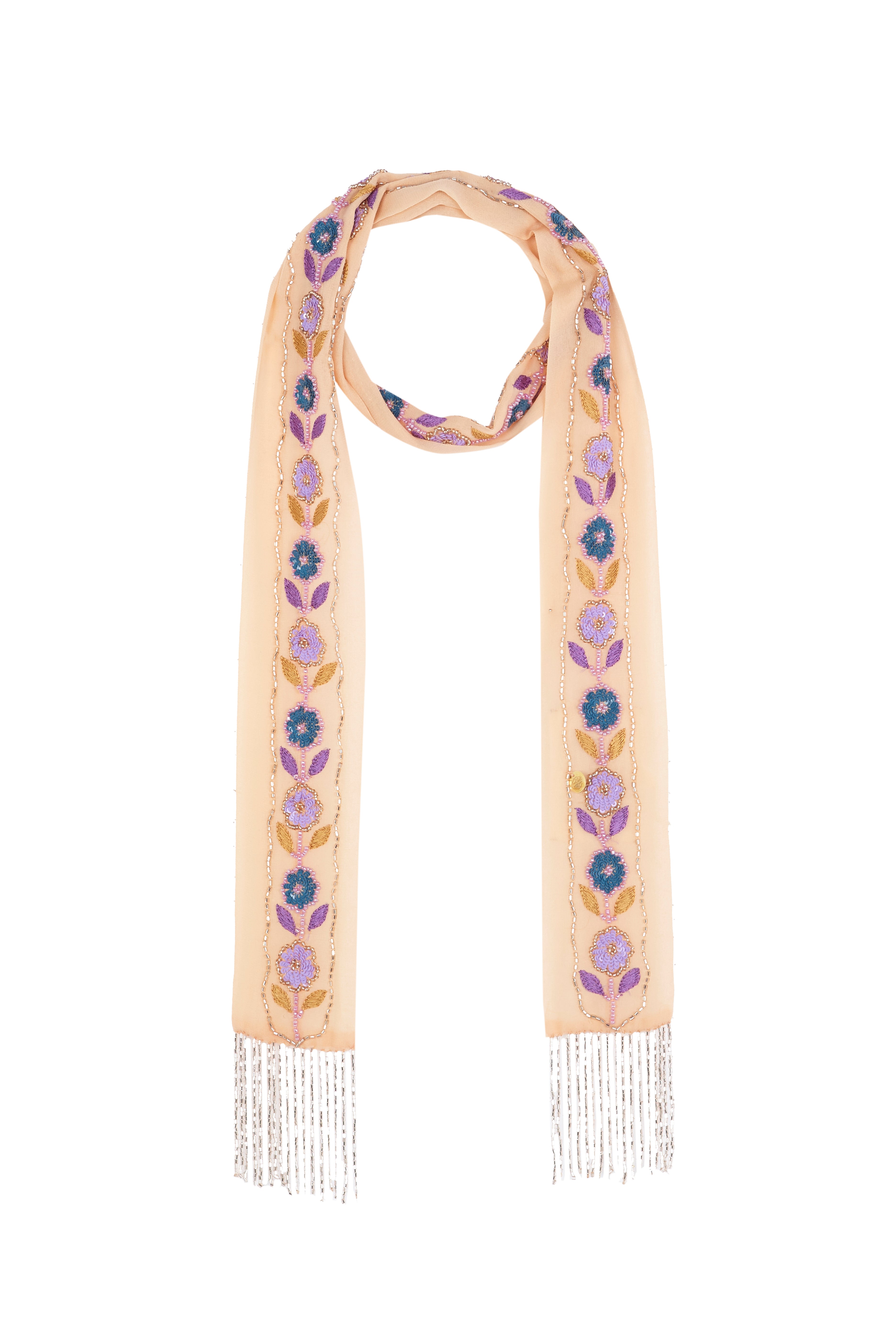 Hand Embroidered scarf Zeniba