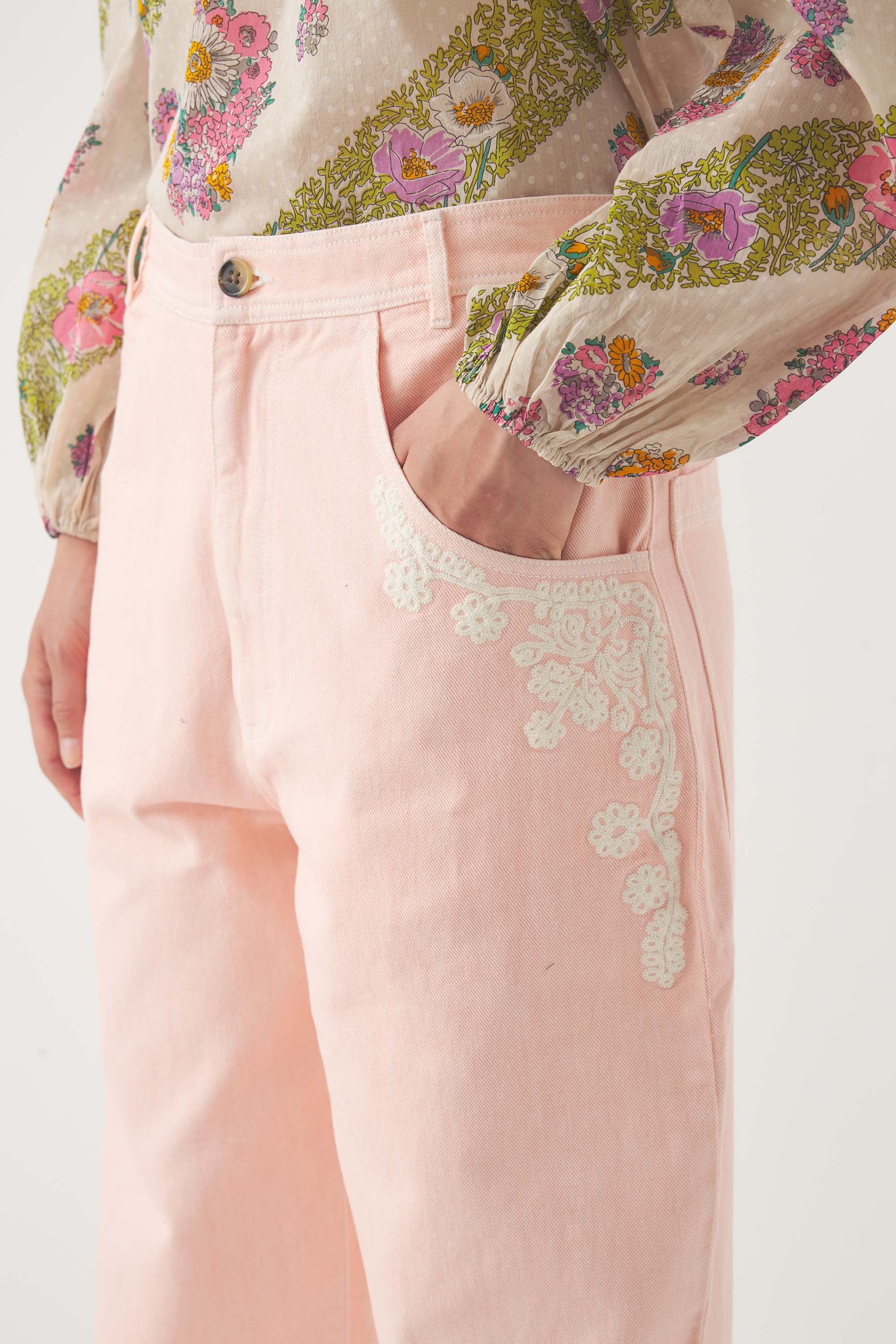 Pantalón bordado Adonis