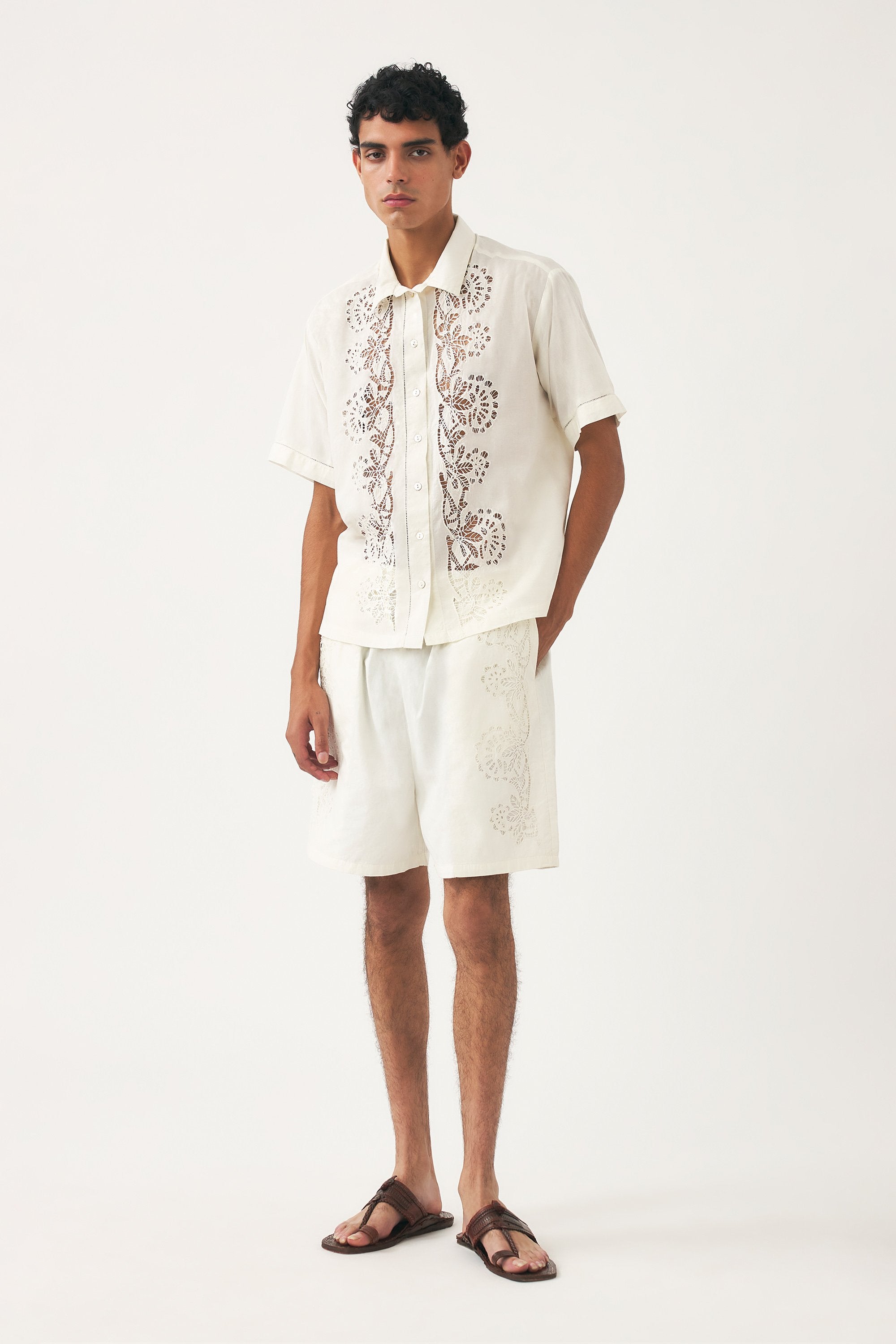 Chemise brodée Aloha