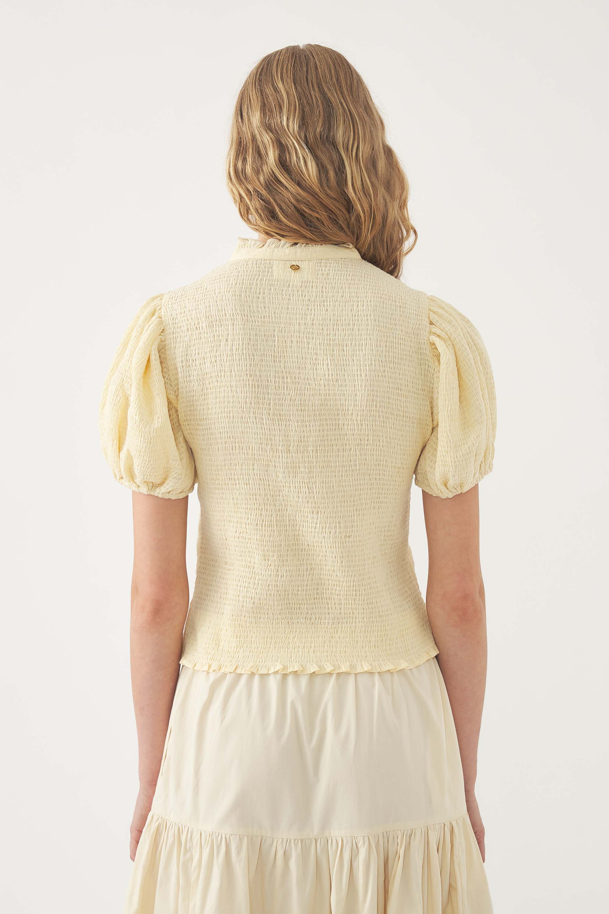 Blusa con smock Angelo