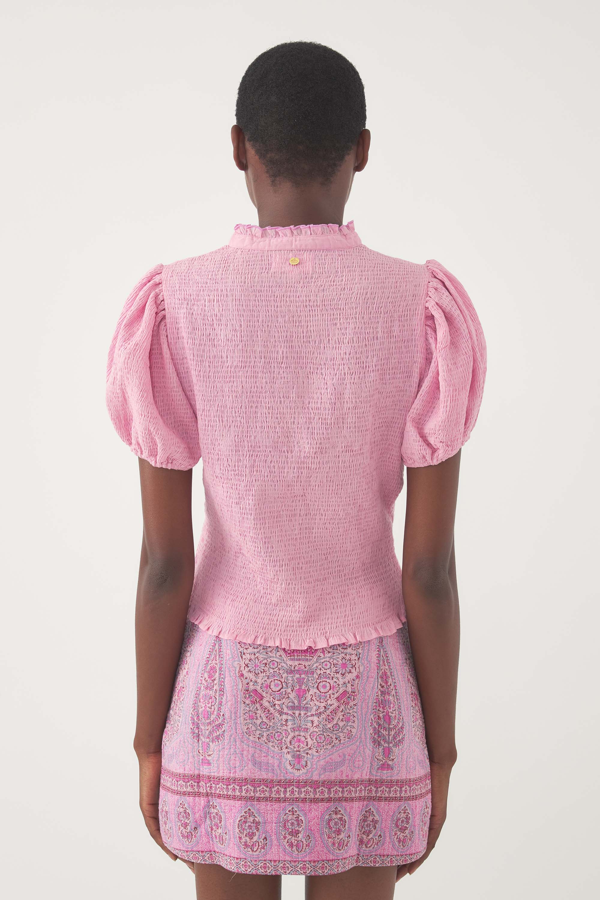 Blusa con smock Angelo