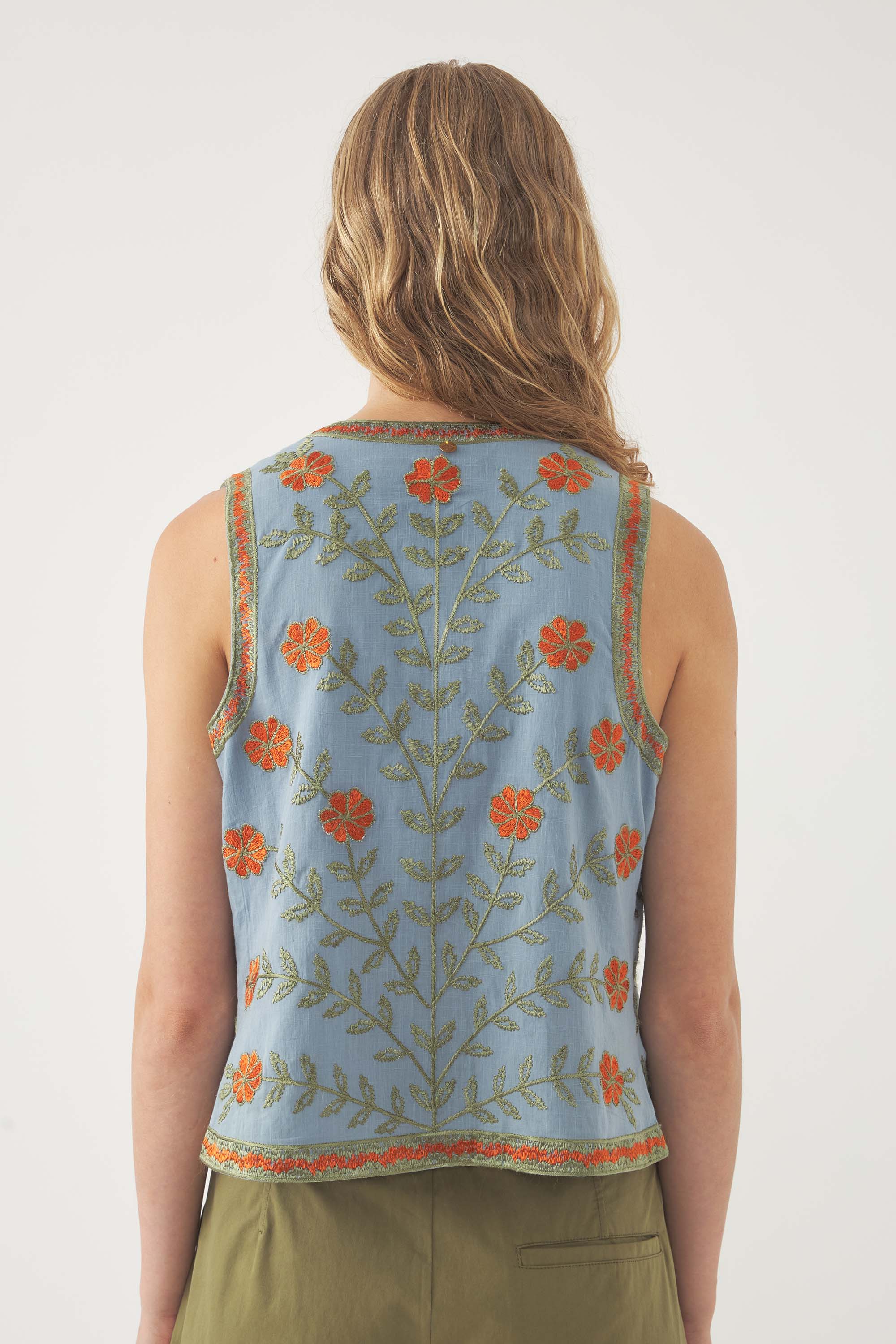 Gilet ricamato Ary