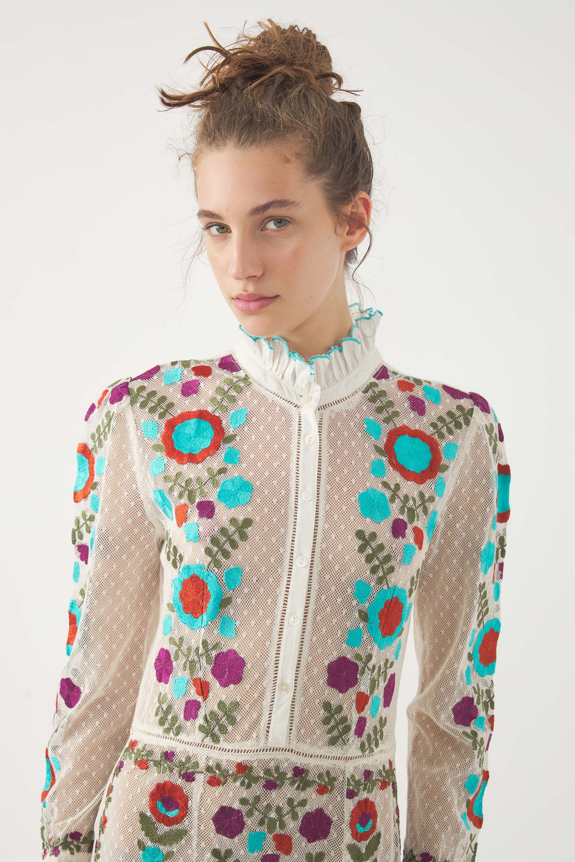 Embroidered Maxi Dress Ary
