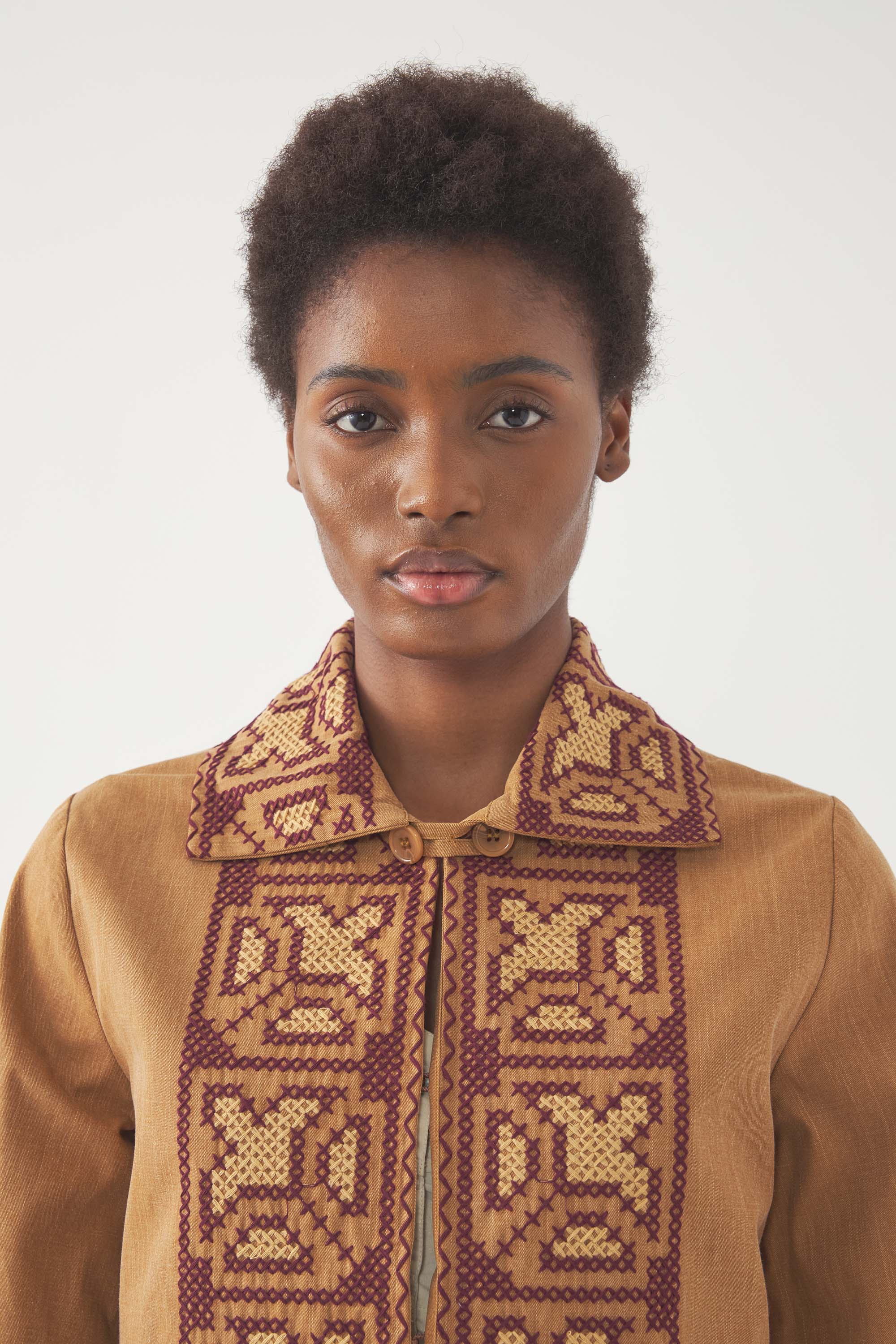 Bestickte Jacke Berenice