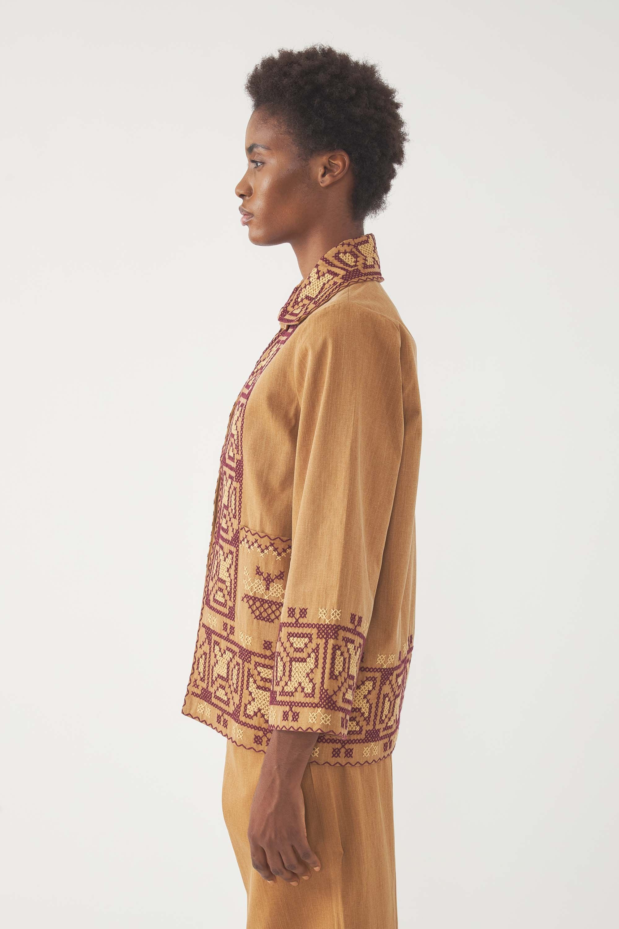 Bestickte Jacke Berenice