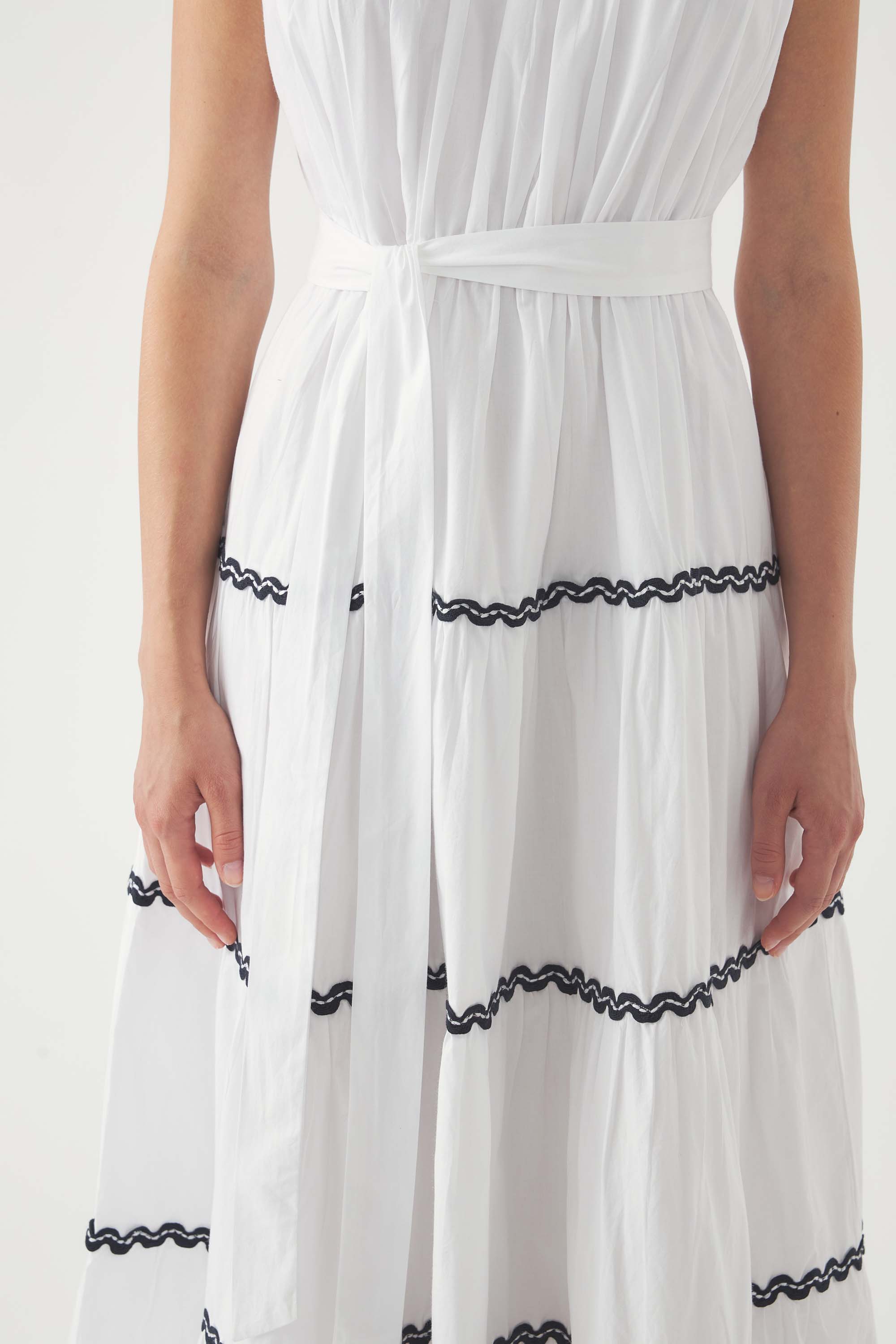 Langes besticktes Kleid Dalli