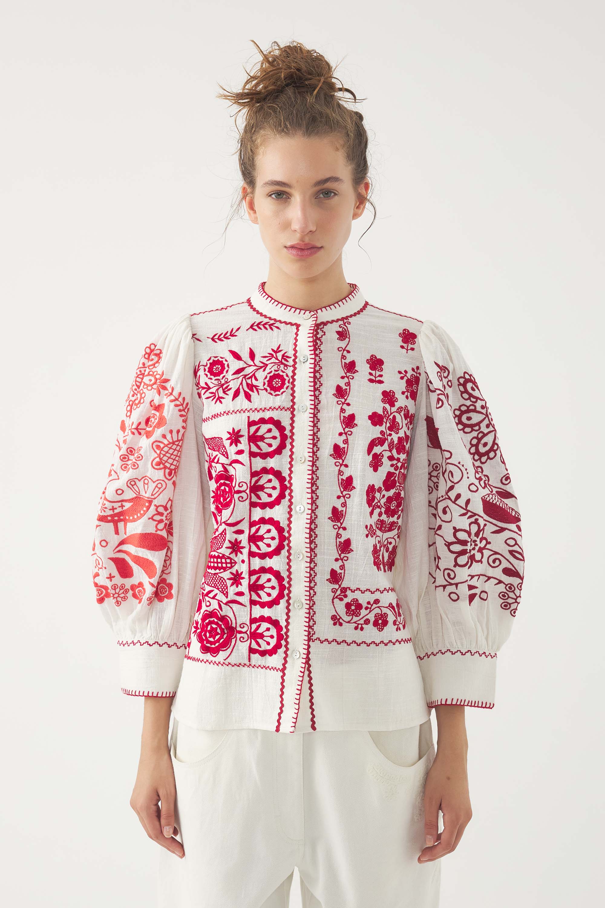 Bestickte Bluse Mamie