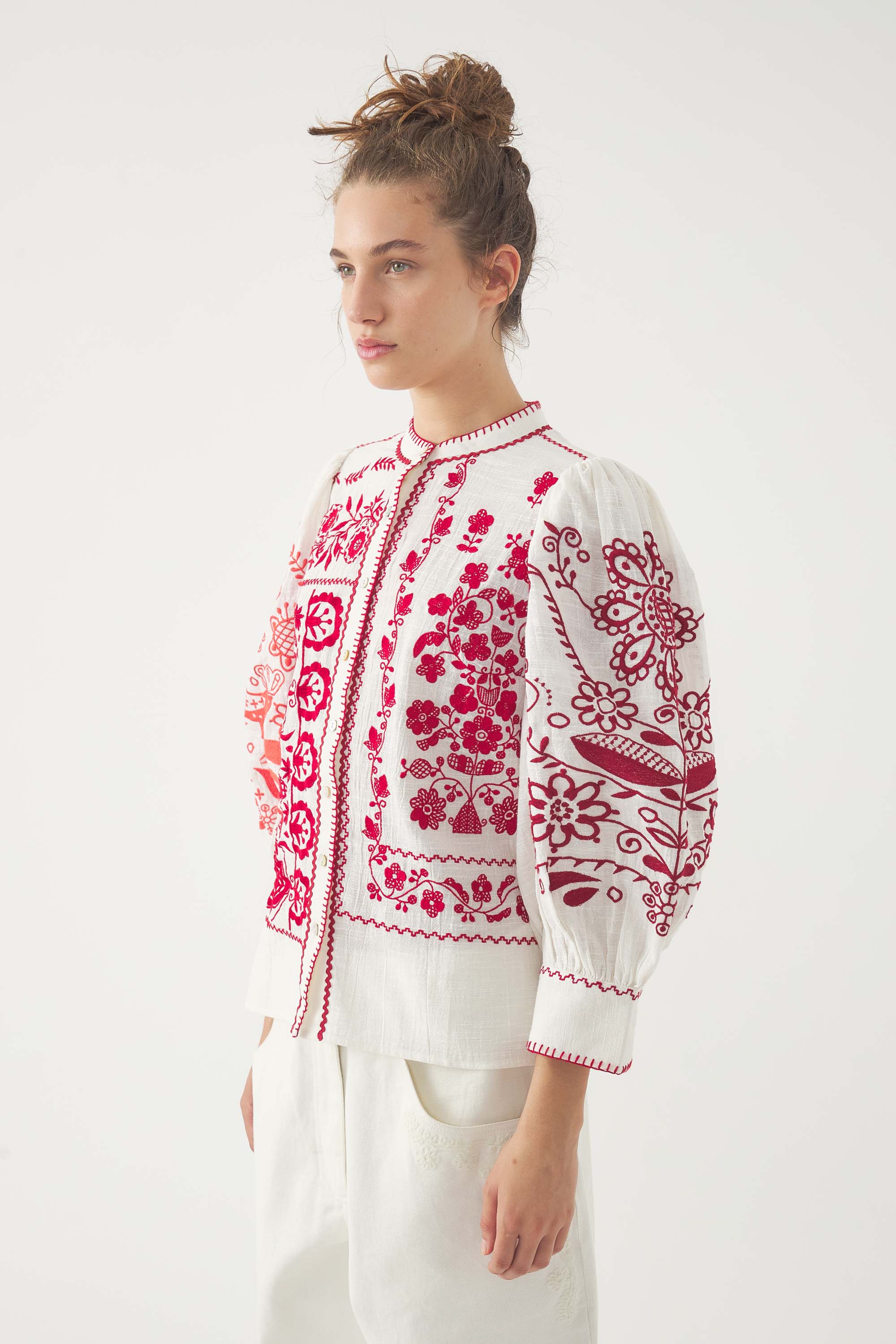 Bestickte Bluse Mamie