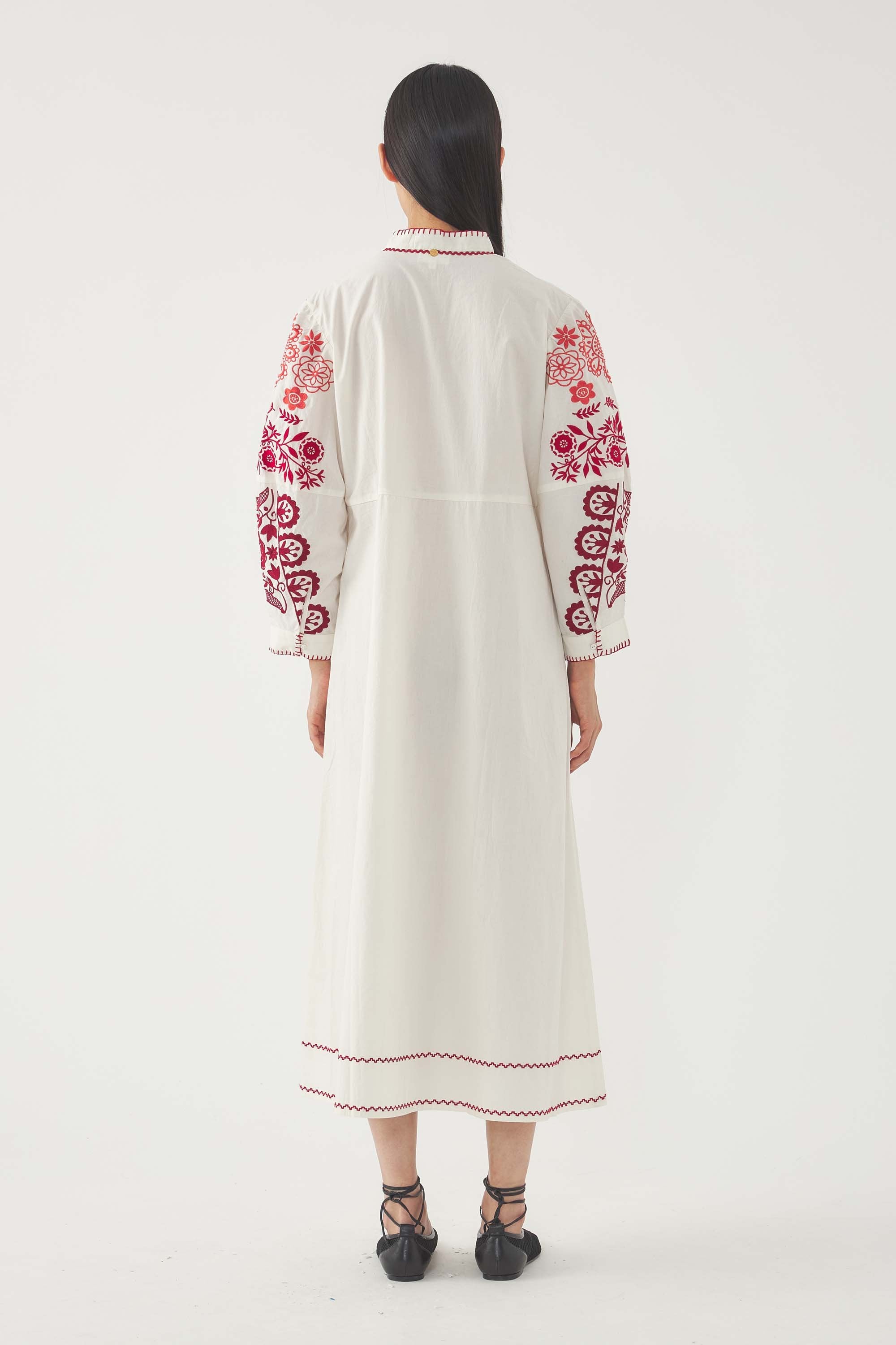 Embroidered Maxi Dress Mamie