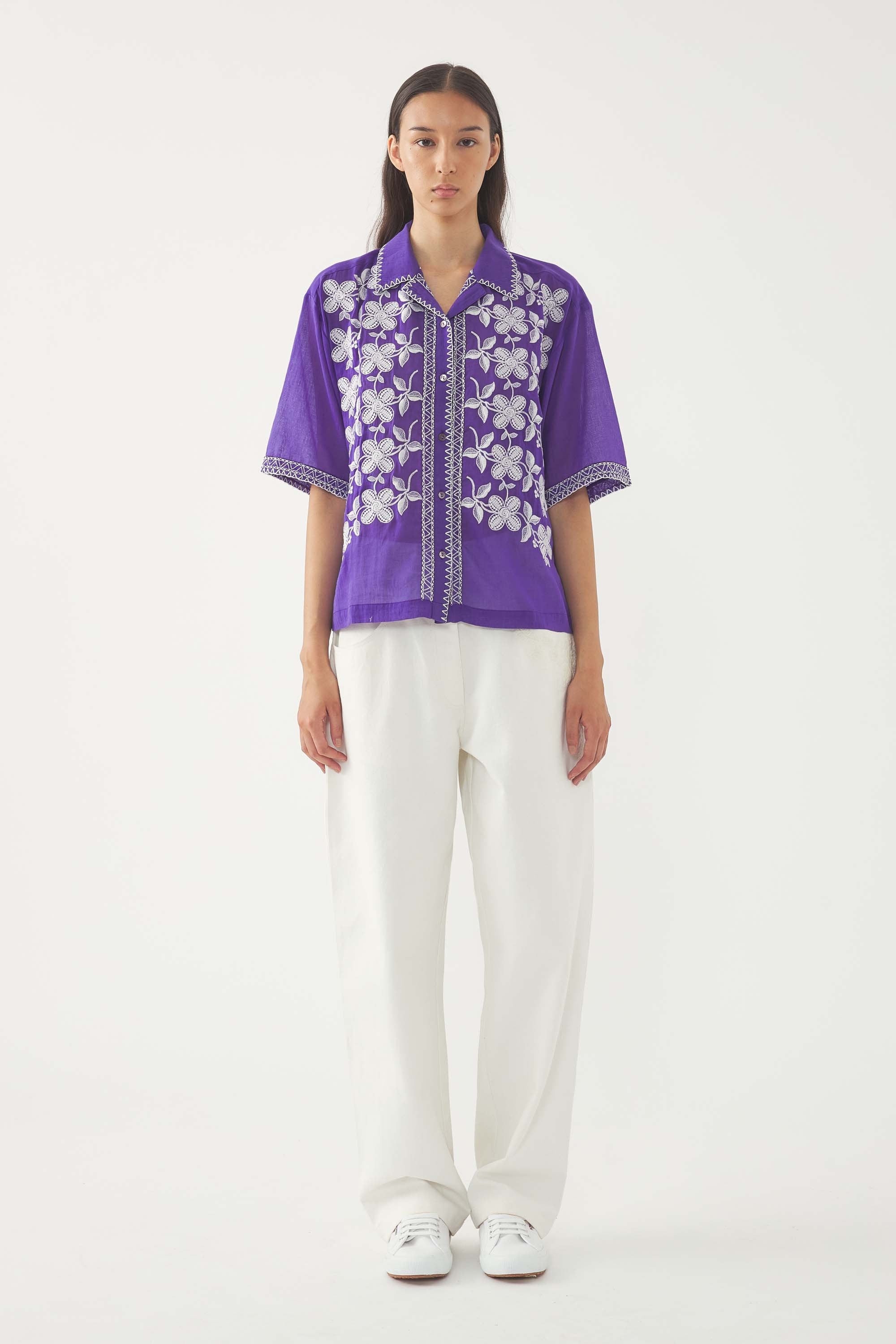 Blouse brodée Suzane