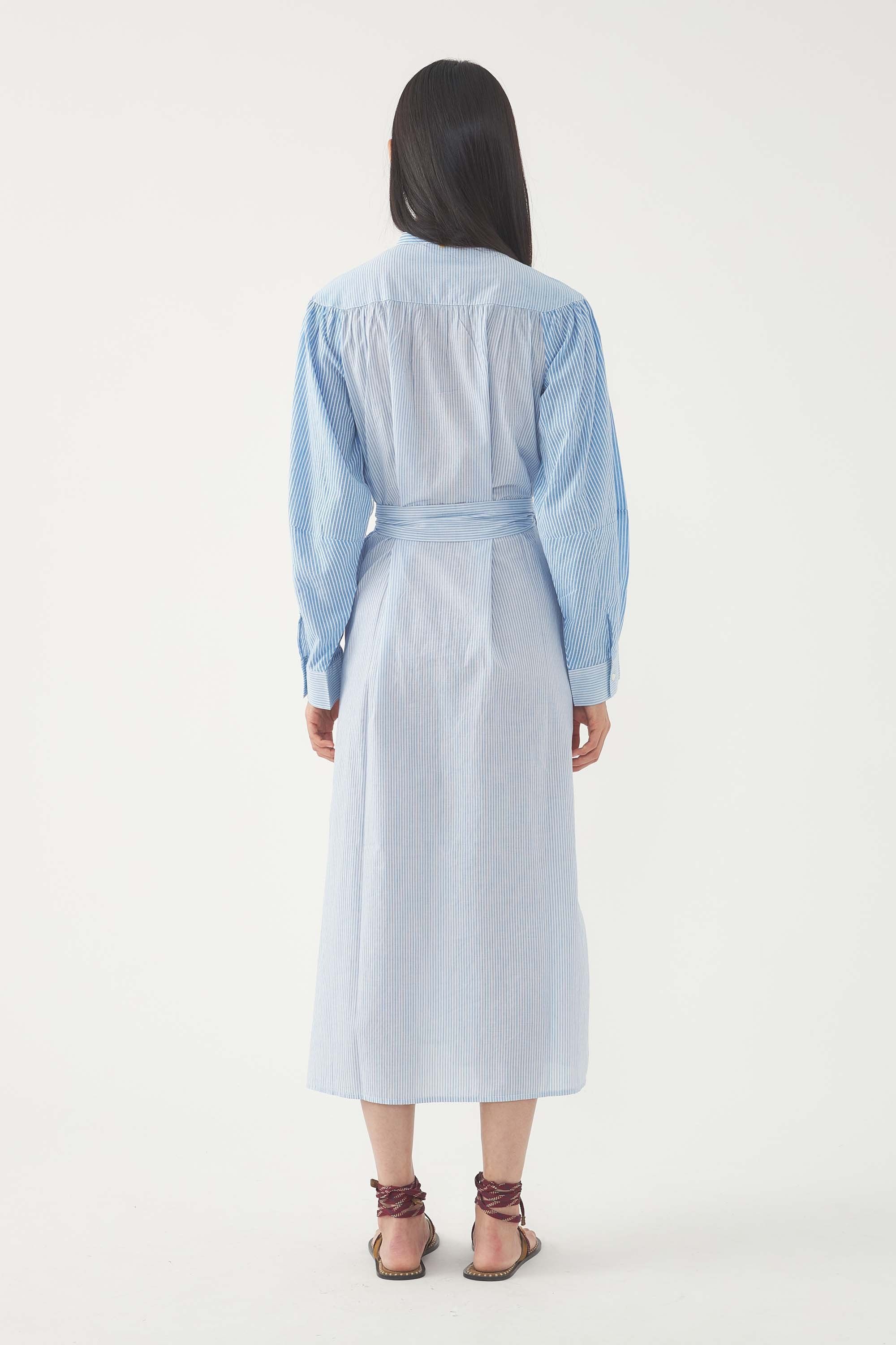 Langes besticktes Kleid Tamir