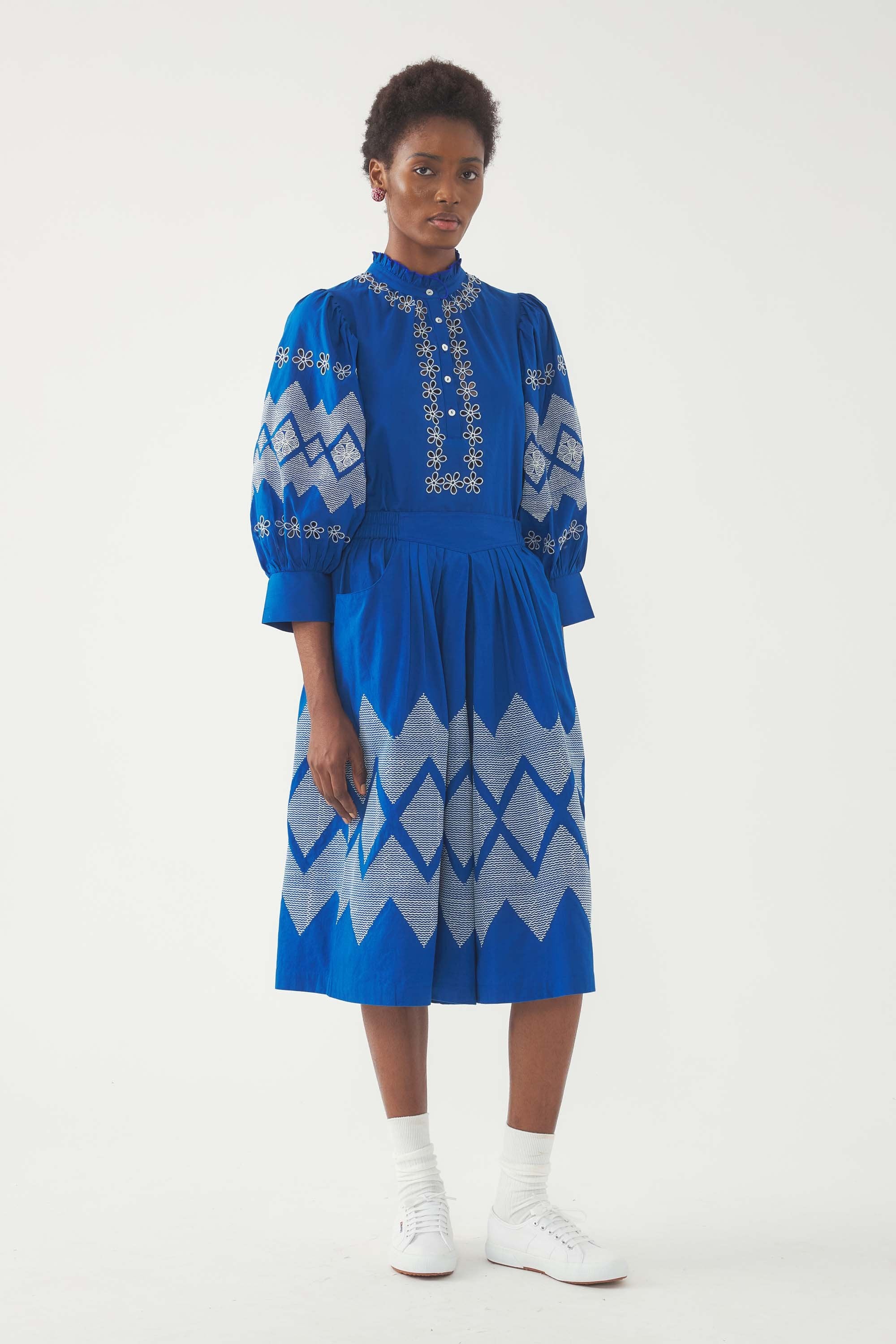 Jupe-short brodée Tolede