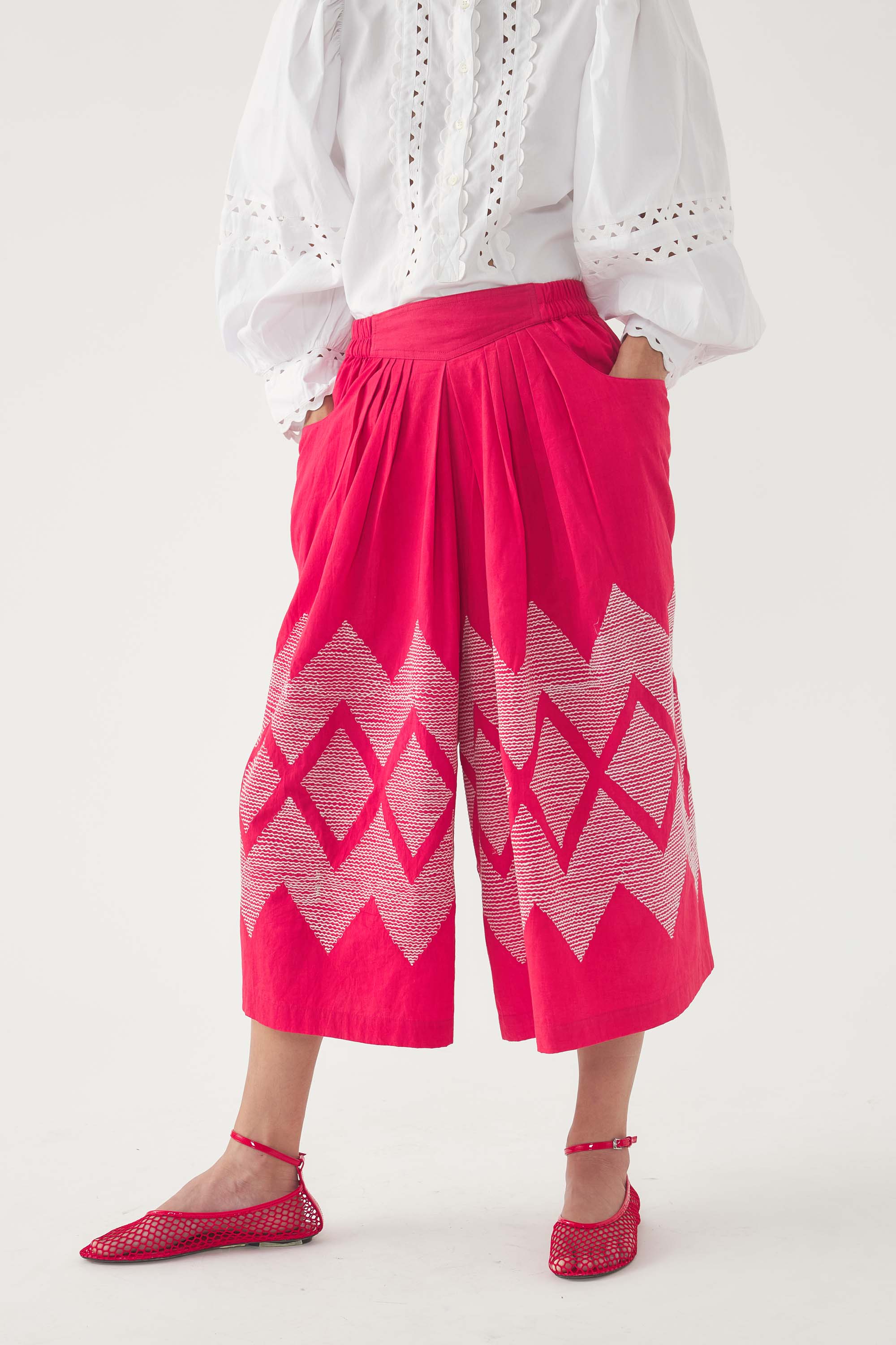 Jupe-short brodée Tolede