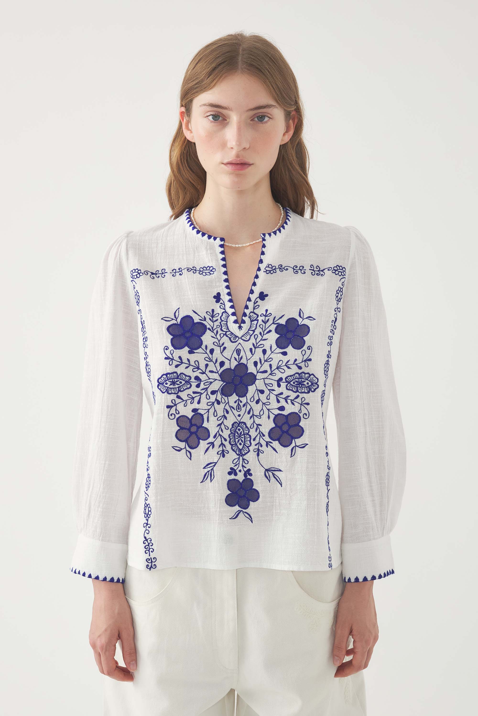 Bestickte Bluse Vahani