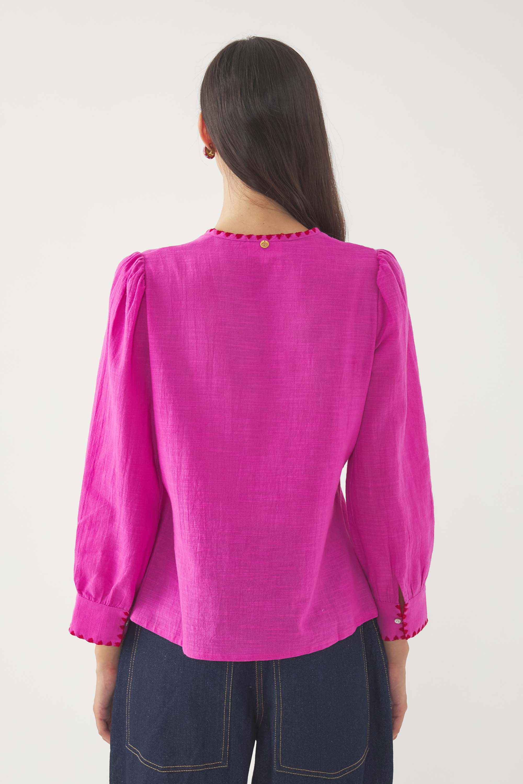 Bestickte Bluse Vahani